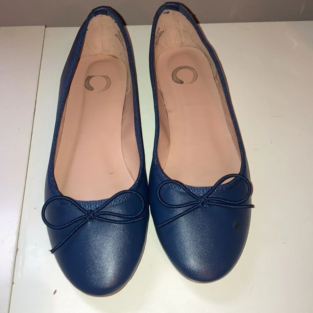 Classic Navy Ballet Flats - never worn